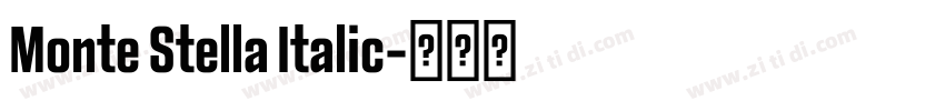 Monte Stella Italic字体转换